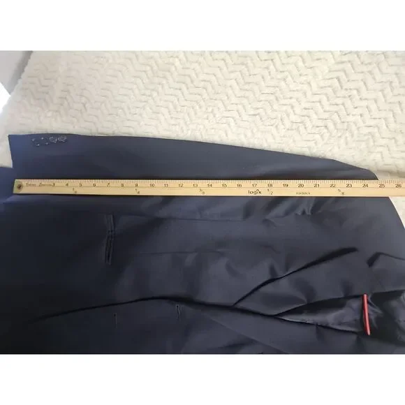 Jos A Bank Signature Mens Navy Blue 2‎ Button Wool Blazer 46S
